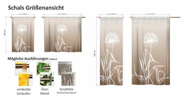 Schal, Gardine-Vorhang-bedruckt  Allium bedruckt